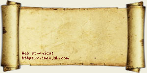 Jovana Bebić vizit kartica